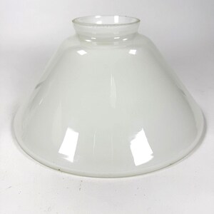 Vintage Milk Glass Lamp Shade MCM Cone Pendant Light Diffuser 2.75" Fitter