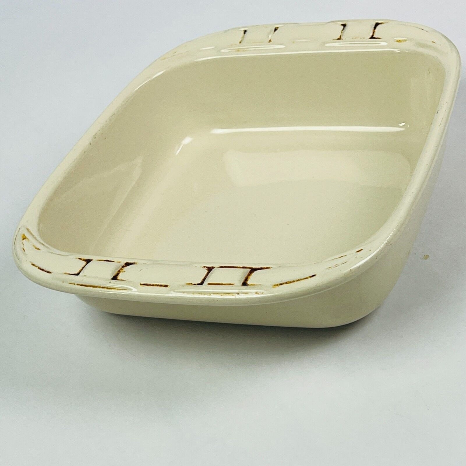 Longaberger Pottery Woven Traditions Casserole Baking Dish 11 X 9 Etsy