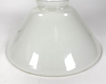 Vintage Milk Glass Lamp Shade MCM Cone Pendant Light Diffuser 2.75" Fitter