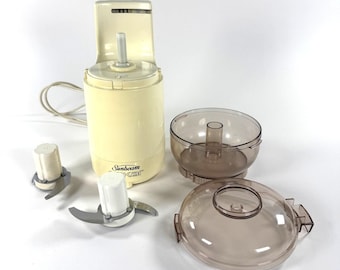 Sunbeam Oskar Food Processor 14081 Tested 500 Watts France Bowl 2 Blades Tested