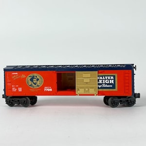 Lionel O Gauge St. Walter Raleigh 7706 Boxcar 1:48 Scale Vintage Train Model