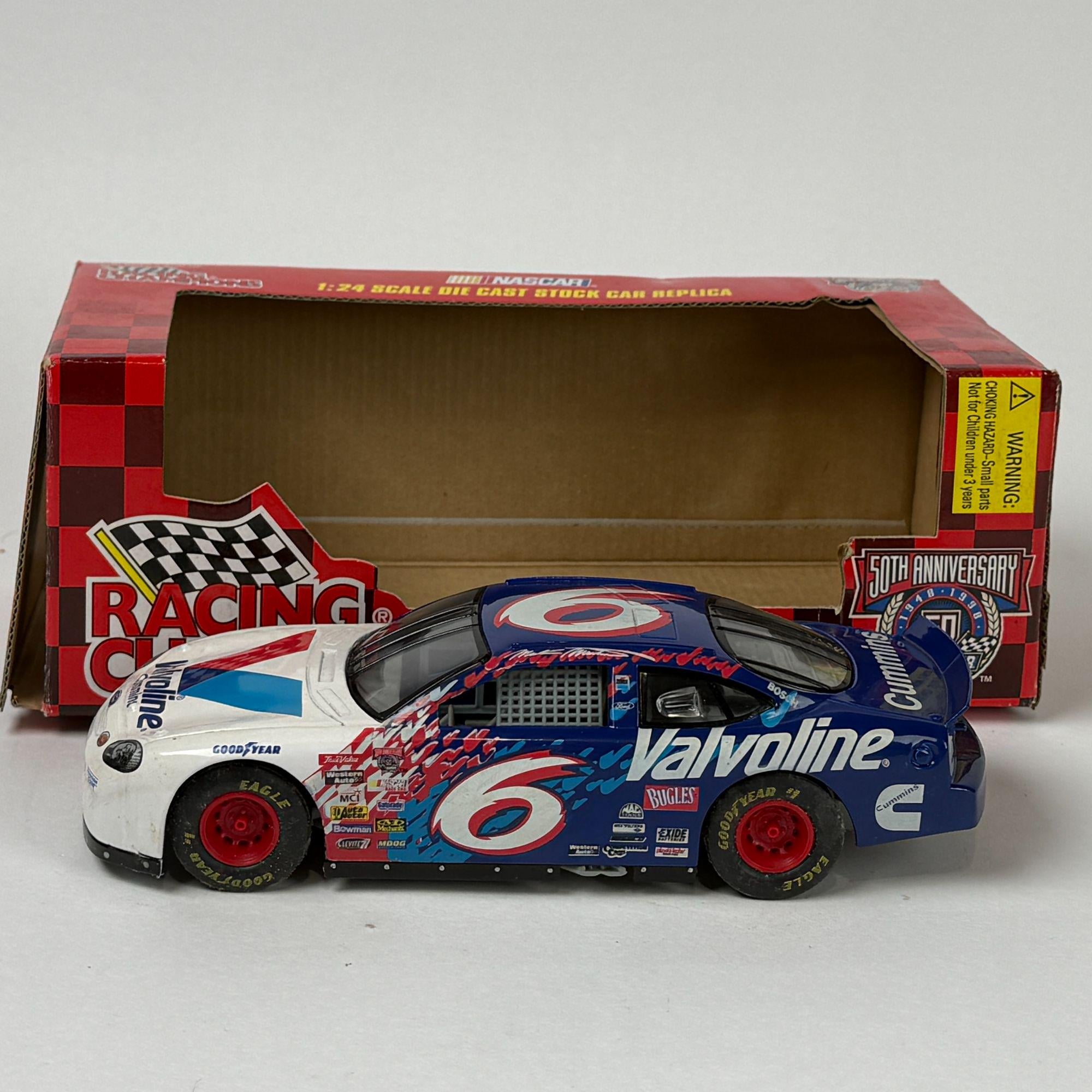 Racing Champions NASCAR Valvoline #6 Mark Martin 1:24 Diecast Car