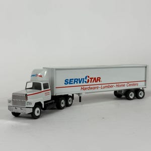 Vintage Winross ServiStar Die Cast Truck Hardware Lumber Home Centers Promo Modell Display Truck Original Box Mann Höhle Dekor