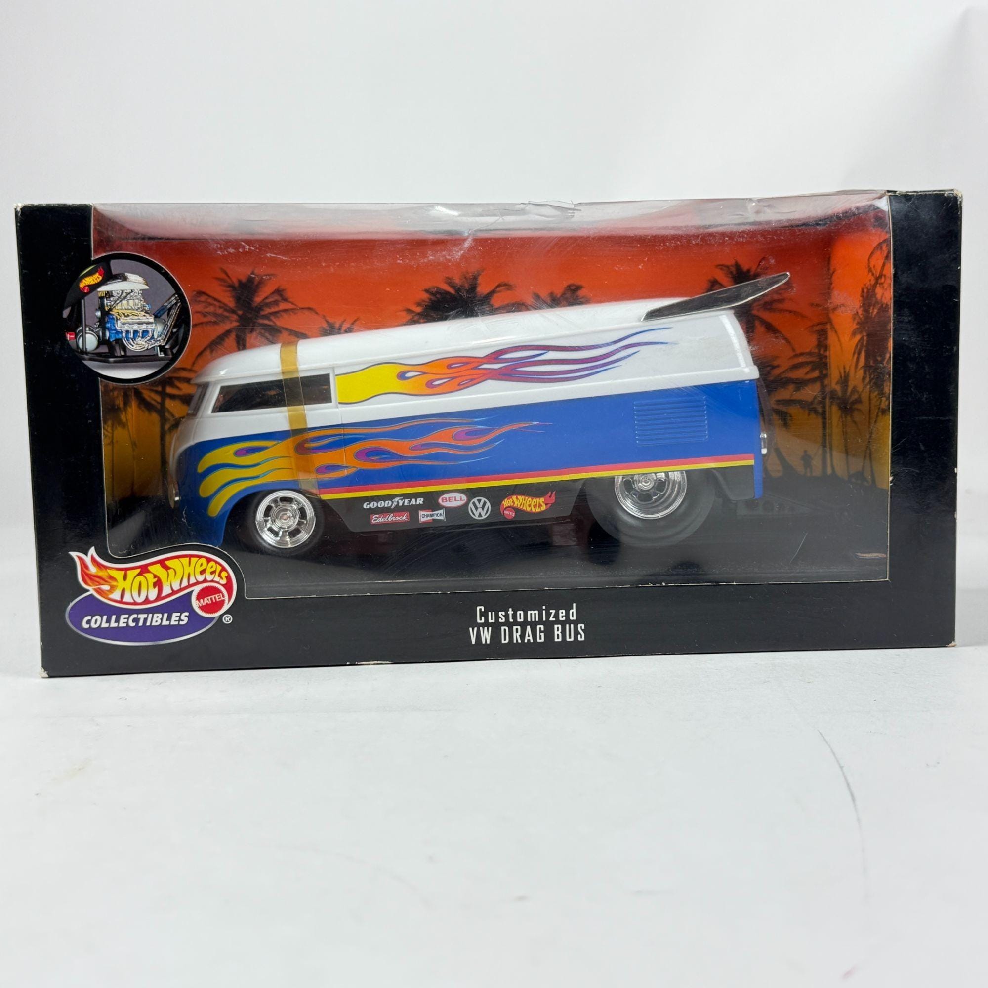 ホットウィール、CUSTOMIZED VW DRAG BDS Hot Wheels 100% VW Pickup Drag Race Bus 1:18 Scale Diecast