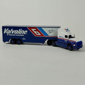 Vintage Winross Valvoline Racing Semi Truck: Mark Martin #6 Diecast Collectible