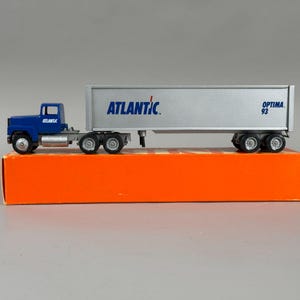 Vintage Winross Atlantik Optima 93 DieCast Sattelzugmaschine mit Box USA