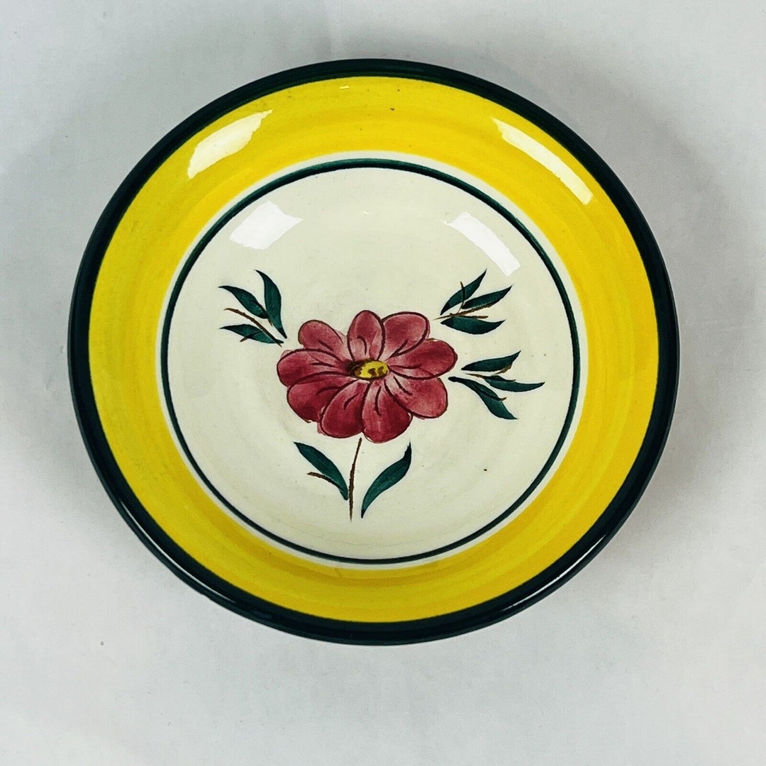 Vintage Stangl Pottery Home Decor Flora Serving Candy Dish 5.5 Etsy