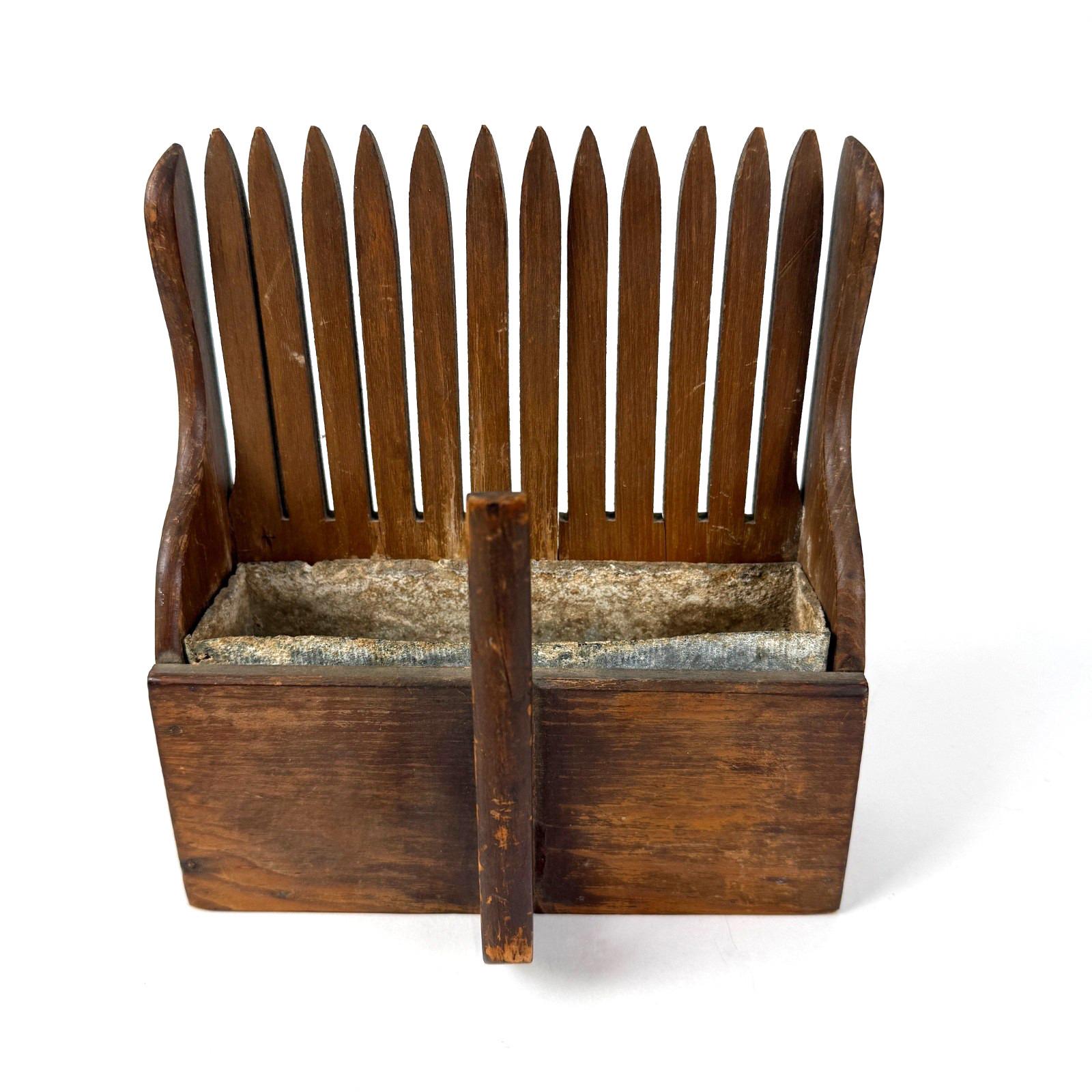 Vintage 1900 Hölzerne Blaubeere Cranberry Schaufel Rake Hand Picker Bauernhaus Dekor