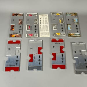 Juego de tableros de puente duplicados de aluminio oficiales J-R 8 vintage, juego A y juego B, del 1 al 8