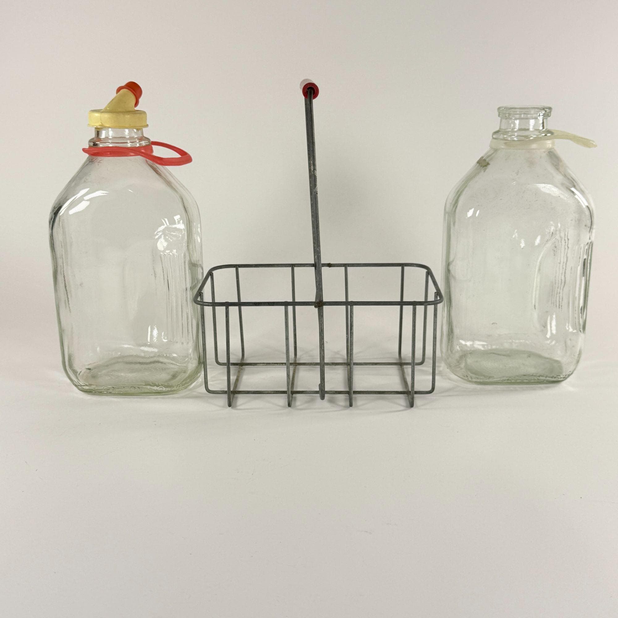 Vintage Glass Milk Jug - Etsy