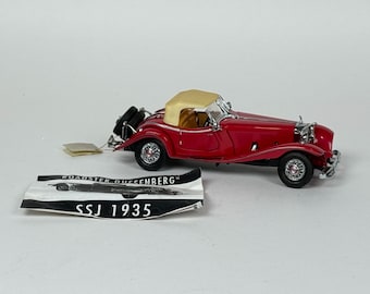 1988 Franklin Mint 1935 Mercedes-Benz 500K Roadster Diecast 1:24 Scale Damaged