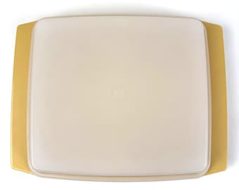 Tupperware Vintage Deviled Egg Carrier Harvest Gold Tray  Lid Only 723-2 & 722-1