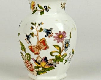 Aynsley Fine Bone China England Cottage Garden Mini Bud Vase 3.25" Tall