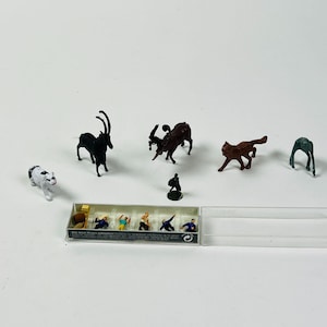 Miniature Animal & Preiser People Figurine HO Scale Plastic Accessories