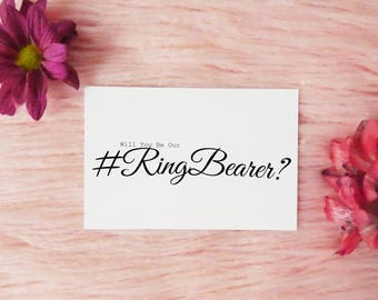 Will You Be Our Ring Bearer / Card For Ring Bearer / Ring Bearer Proposal Card / Ring Bearer Request Card / Be Our Ring Bearer / Wedding