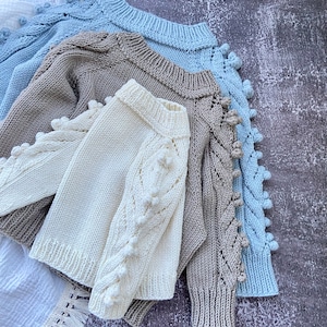 Knitted jumper, Jumper Nelly, jumper, sweater, knitwear, handmade, PDF pattern, knitting pattern