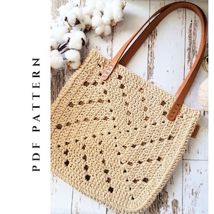 PATTERN+VIDEO Crochet Breeze Bag, Granny Bag, Crochet Tote, Crochet Bag,  Instant Download Pdf PATTERN In English + Video Tutorial