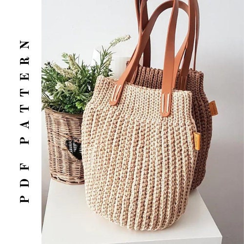 Crochet Round Shoulder Bag PDF Pattern Etsy