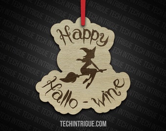 Happy Hallo-wine Halloween Decoration Wine Drinker Drink Up