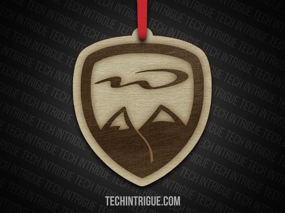 Whistler Laser Engraved Ski Resort Logo Ornament