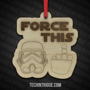 Handmade Wooden Christmas Ornaments Storm Trooper Dark Side Star Wars Disney Custom Personalize Jedi
