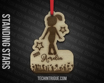 Gymnastics Ornament | Christmas Ornament | Personalized Girl Gymnastic Ornament | Gymnast Ornament | Gymnast Gift | Personalized Gymnast