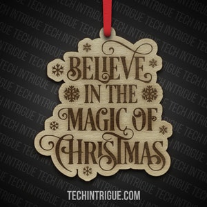 Believe In The Magic of Christmas Ornament | Christmas Decor | Decor | Home Decor | Farmhouse Style | Rustic Decor