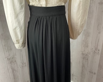 Vintage Edwardian Style SKIRT Antique Black 1930s Girls/Youth/Jrs Small