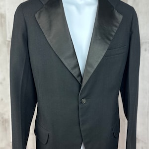 1920s Authentic Edwardian Waist Coat~Antique Tuxedo Mens/Womens Jacket Unisex 42 Chest