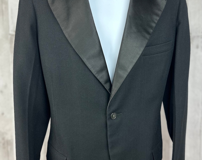 1920s Authentic Edwardian Waist Coat~Antique Tuxedo Mens/Womens Jacket Unisex 42 Chest