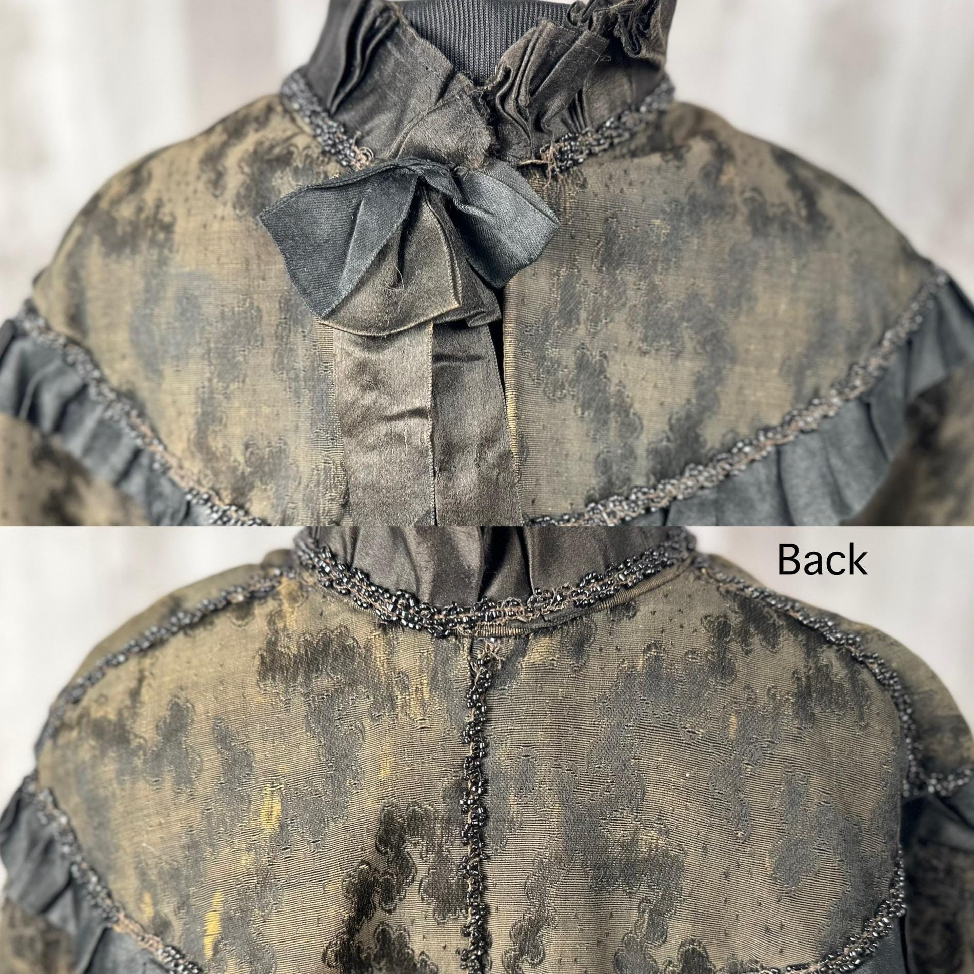 1890s-1900s Cape / Cloak Antique VICTORIAN Edwardian Beaded 1890s-1900s Cape / Cloak Antique VICTORIAN Edwardian Beaded