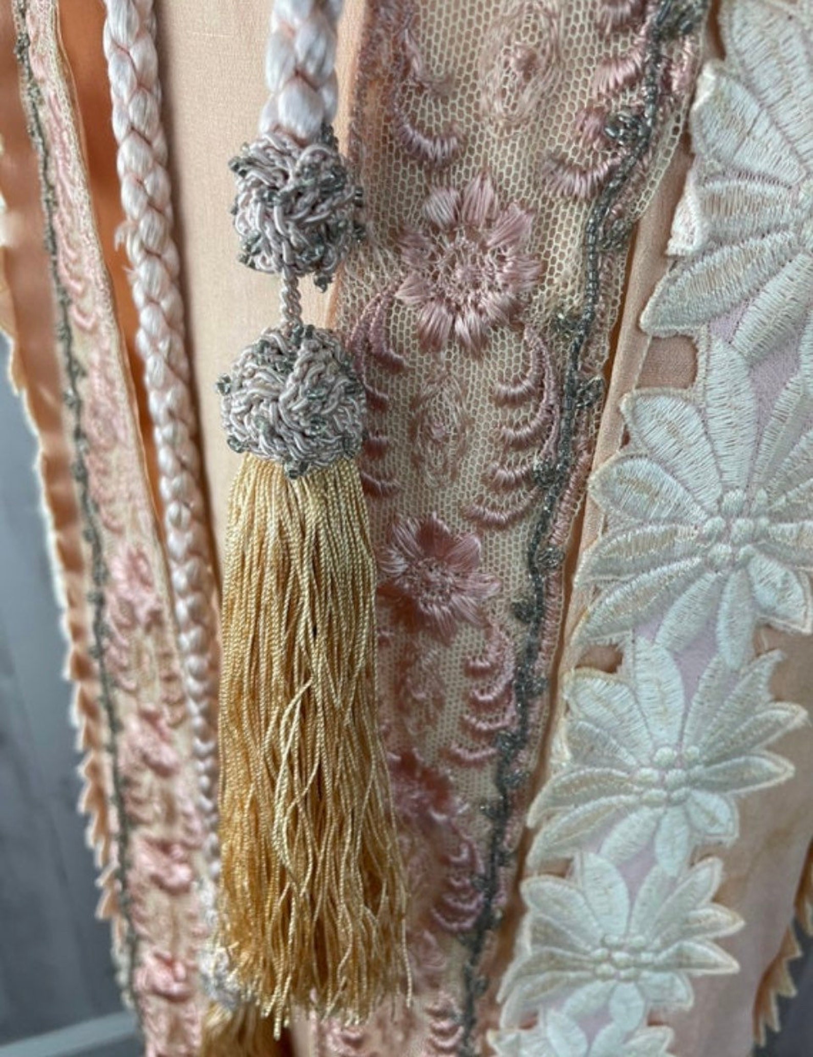 C1910s Edwardian True Antique Gown Vintage Dress Appliqué Lace | Etsy