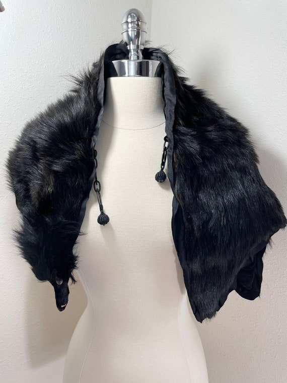 1900s Antique Fur Stole Wrap & Muff 2PC VICTORIAN… - image 2