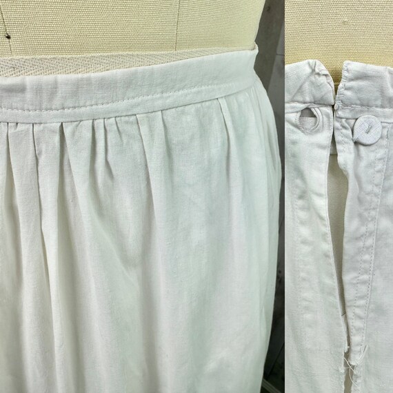 1910s Edwardian Petticoat~Antique Tiered White Cr… - image 9
