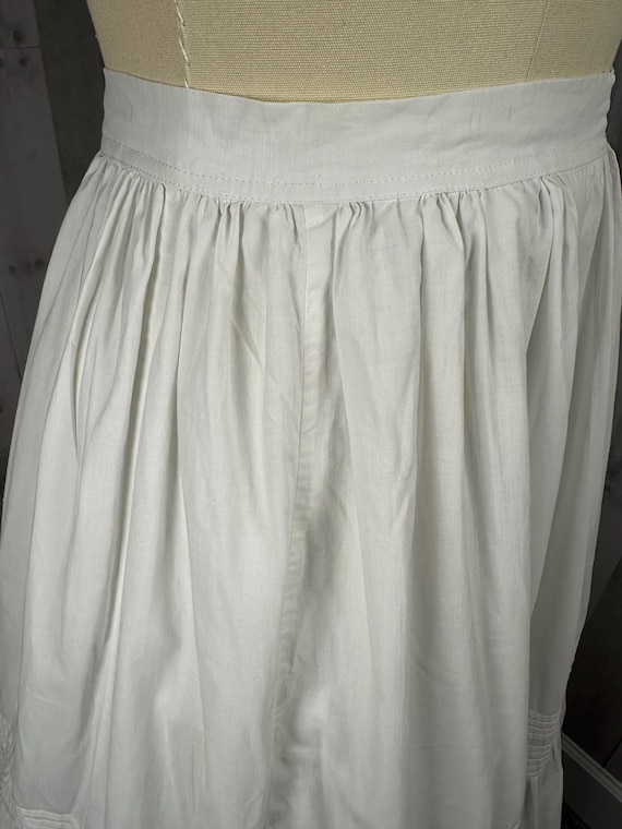1910s Edwardian Petticoat~Antique Tiered White Cr… - image 8