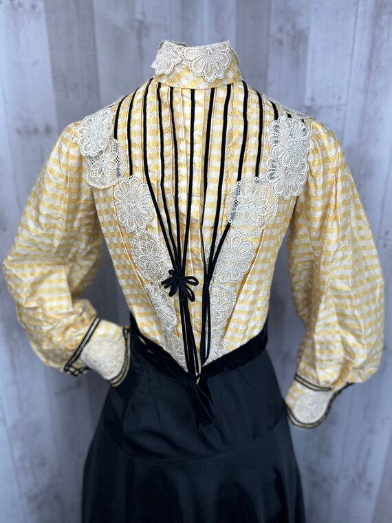 1890s-1900s Victorian Antique Corset Jacket- Yell… - image 2
