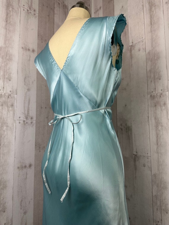 1920s Antique Satin Nightgown Art Deco Hollywood … - image 8