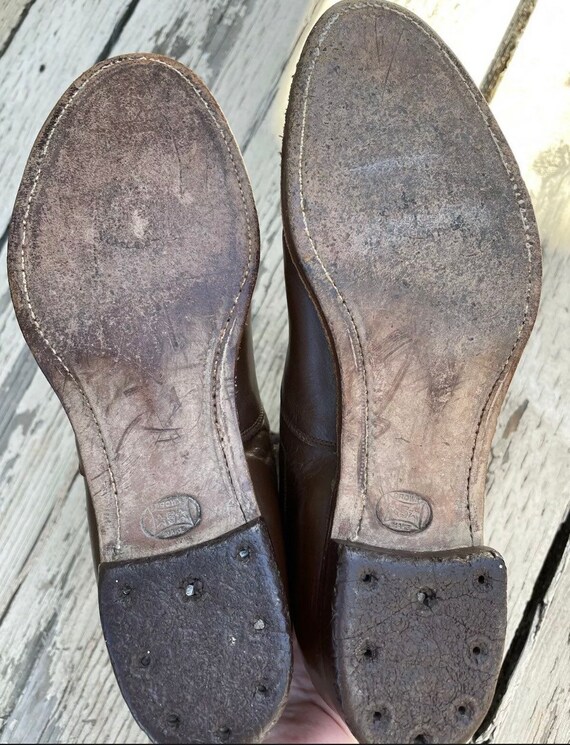 1910s Edwardian True Antique Boots Medium Brown L… - image 7