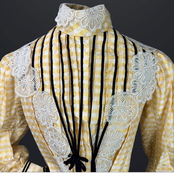 1890s-1900s Victorian Antique Corset Jacket- Yell… - image 1