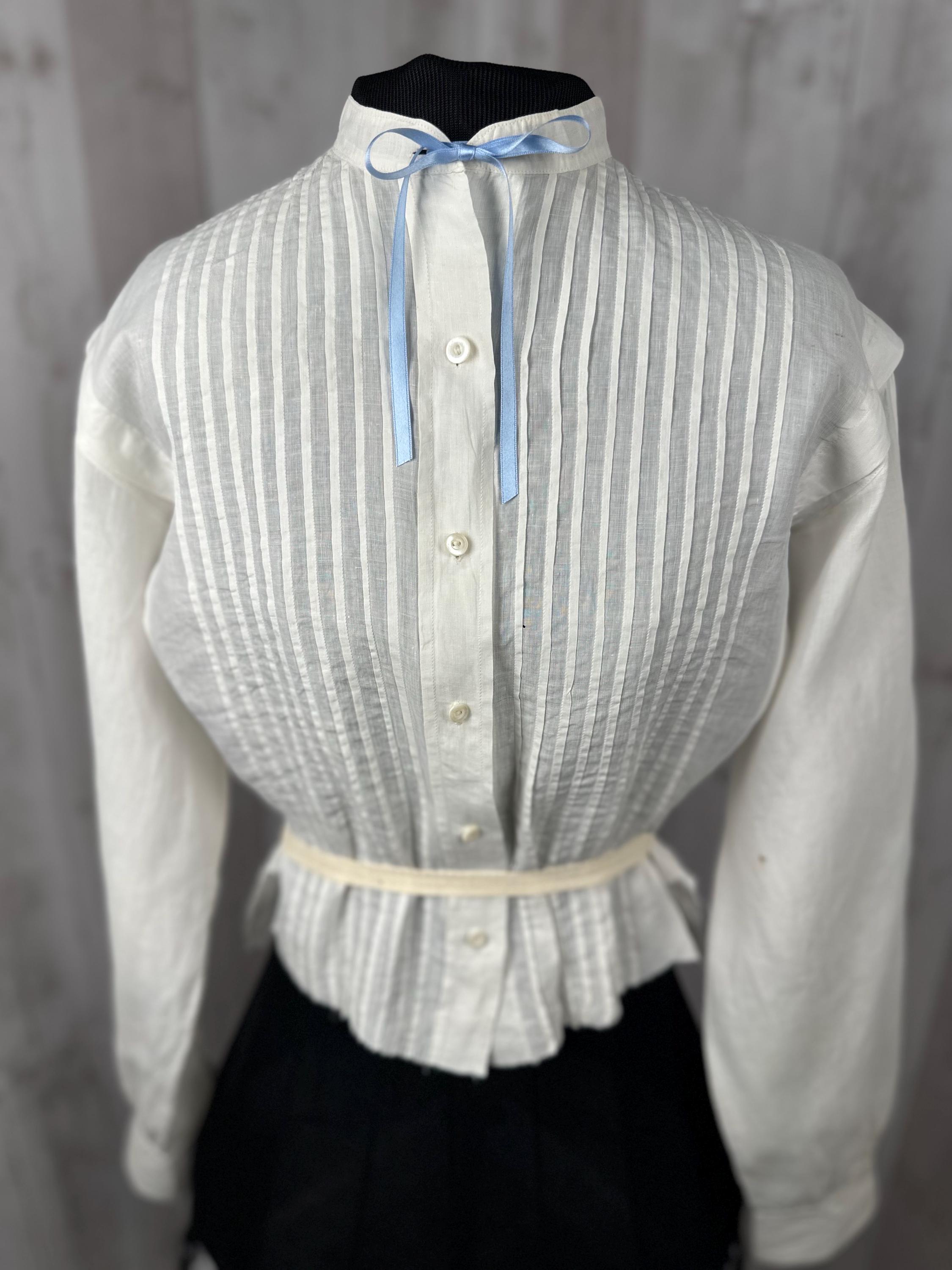 Prada Sheer Organza Pleated Blouse - Bergdorf Goodman