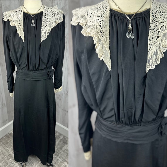 1910s True Edwardian Dress Antique Full Length Go… - image 1