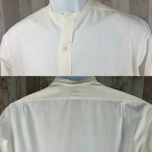 Pu&ograve; includere: Camicia bianca a maniche lunghe con colletto alla coreana.
