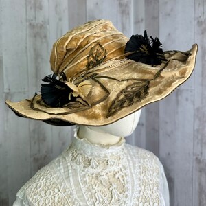 WIDE BRIM BUCKET HAT PLUMES AND PARTERRES main image 1