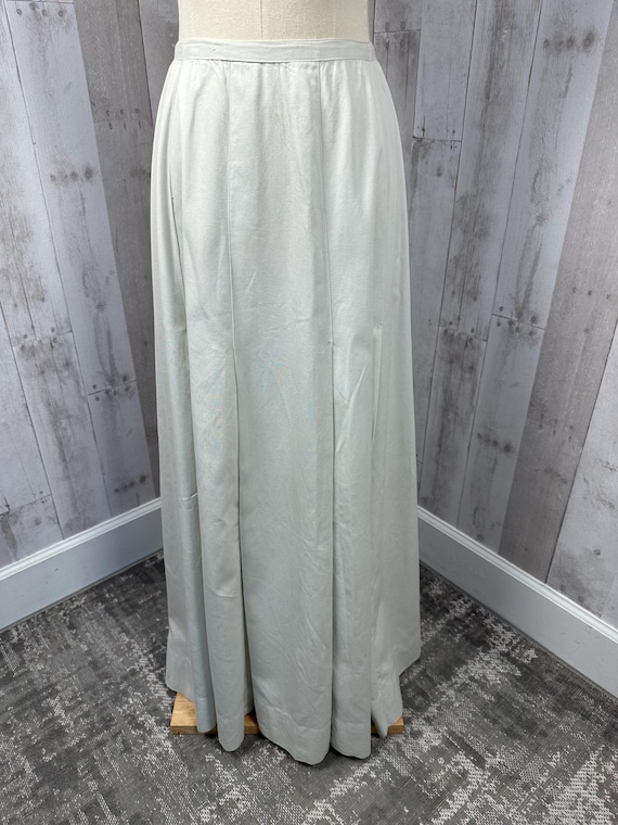 1910s True Edwardian Day Skirt Ivory Cotton Full … - image 7