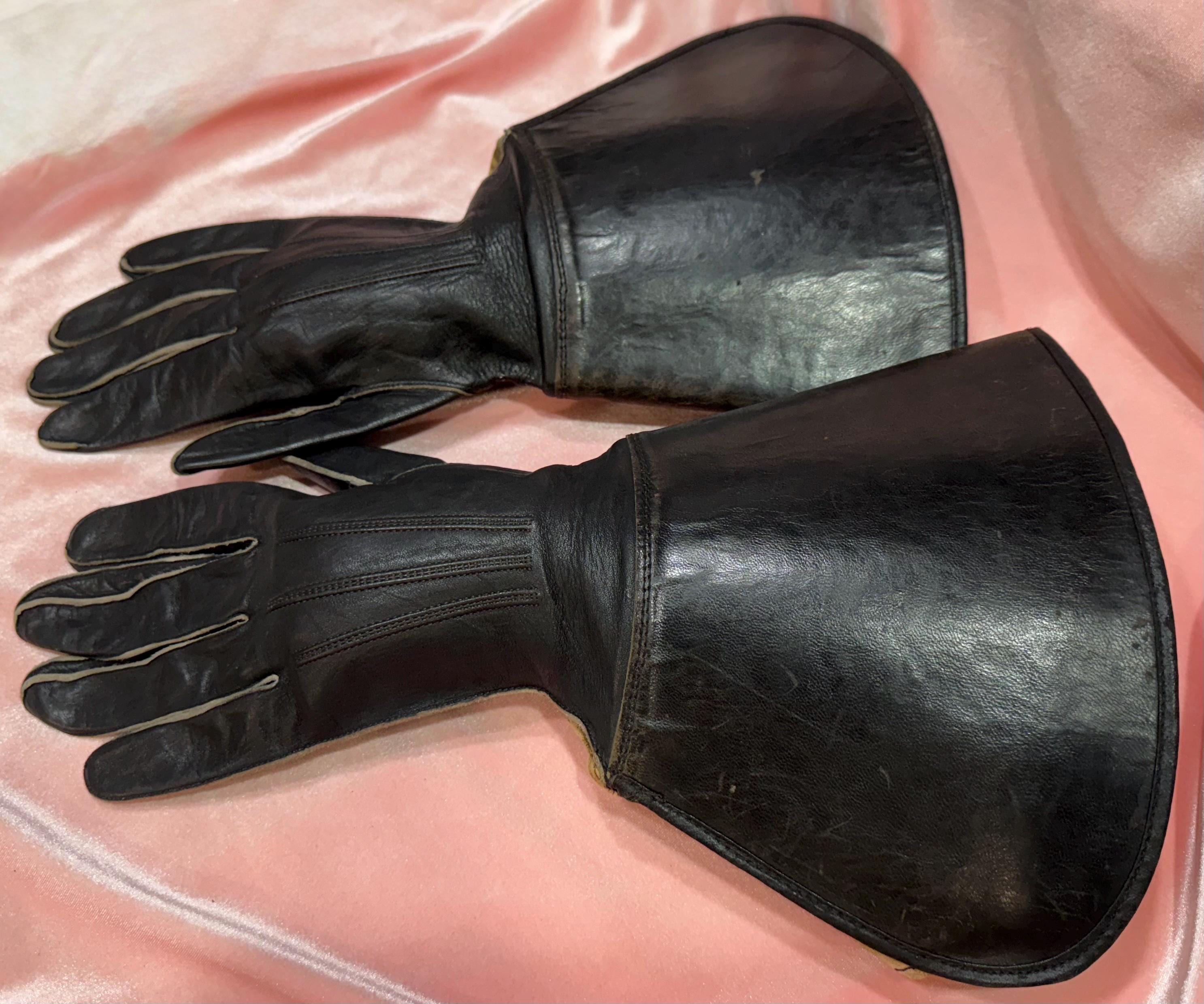 Authentic Antique DRIVING GLOVES Motorcar Motorcycle Riding Unisex Small RARE!