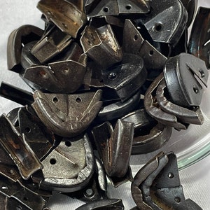 1900s Edwardian Metal Boot Tips Boot Perfect for Restoration 10/Pk c1910s