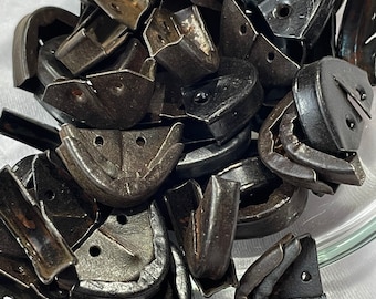1900s Edwardian Metal Boot Tips Boot Perfect for Restoration 10/Pk c1910s