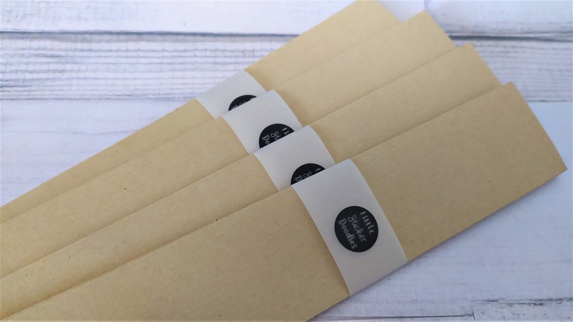 Belly bands KRAFT made to order recycled paper packaging Etsy