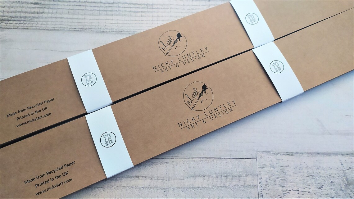 Kraft Belly Bands A3 in Length Recycled Packaging Bands Etsy UK