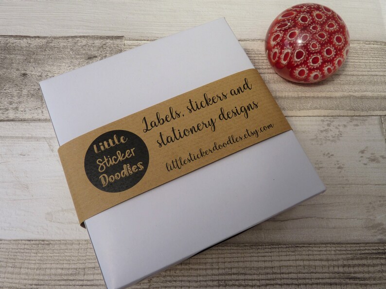 Belly bands KRAFT made to order recycled paper packaging Etsy